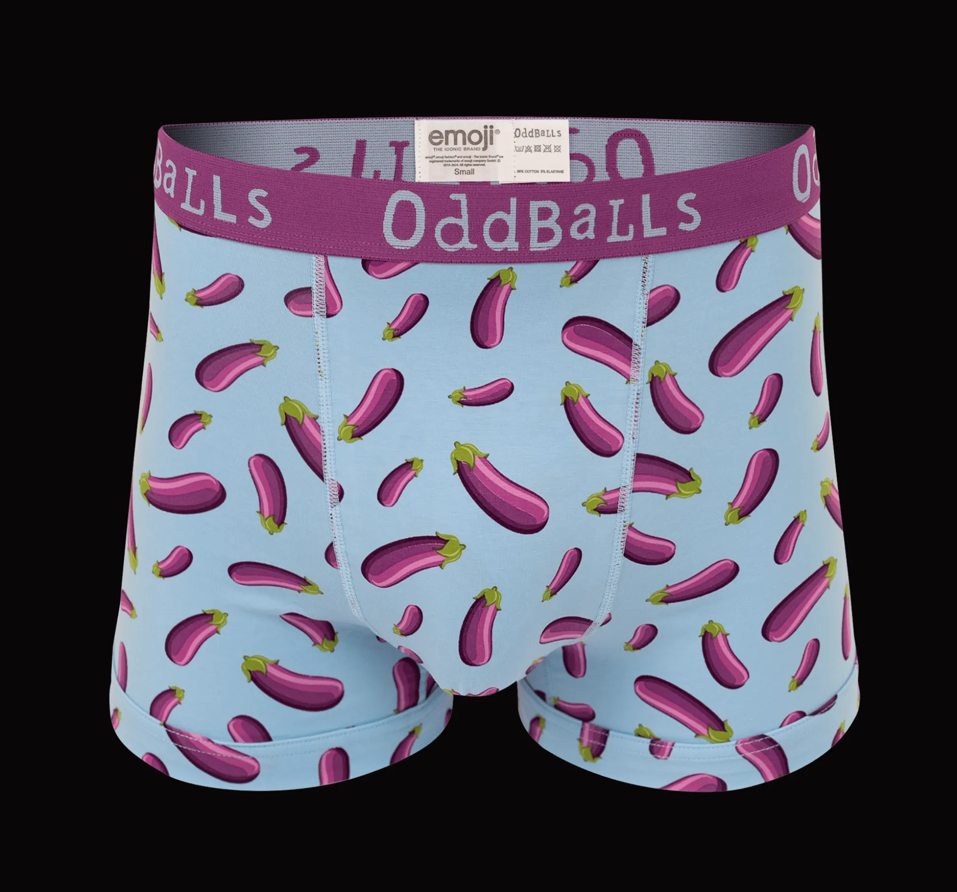 Aubergine - emoji®- Mens Boxer Shorts