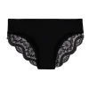 Black with Lace - Seamless Brazilian Briefs