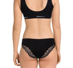 Black with Lace - Seamless Brazilian Briefs