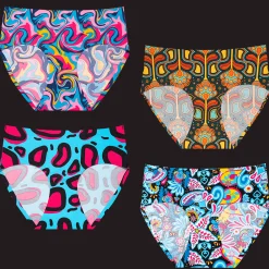 Colourful Bundle - Ladies Seamless Full Briefs 4 Pack Bundle