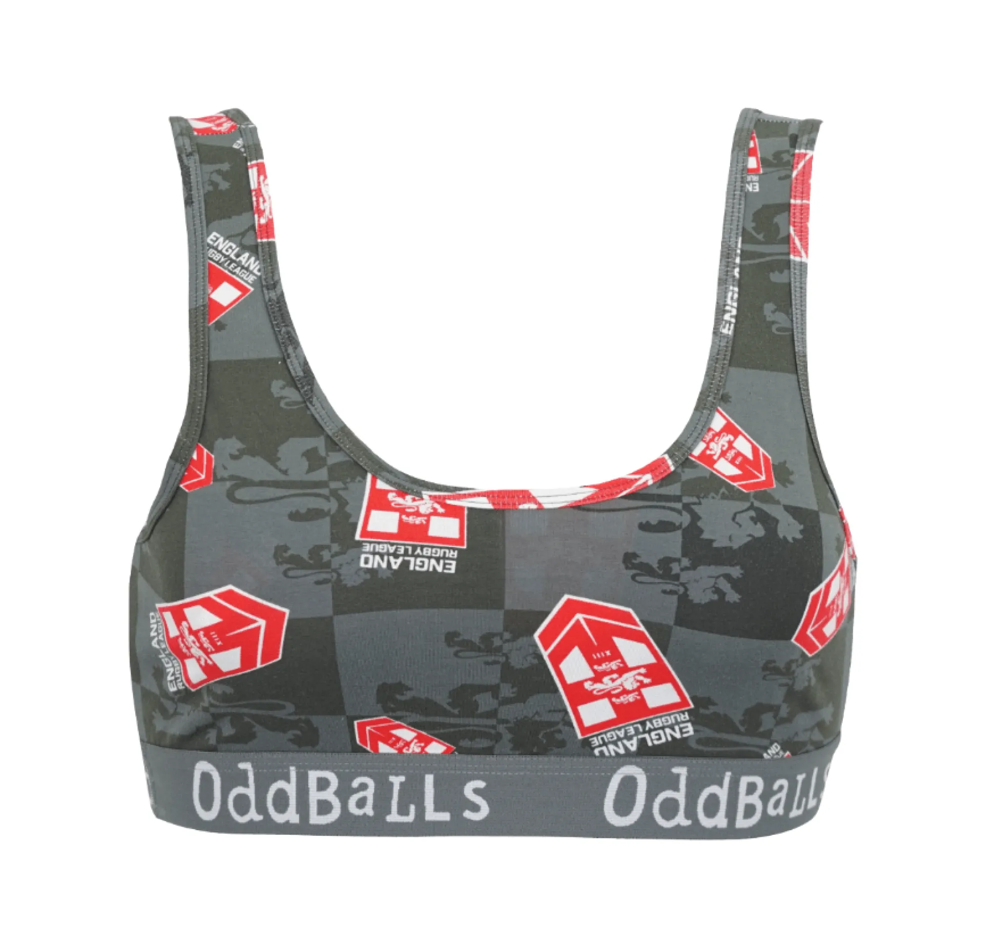 England Rugby League Grey - Ladies Bralette