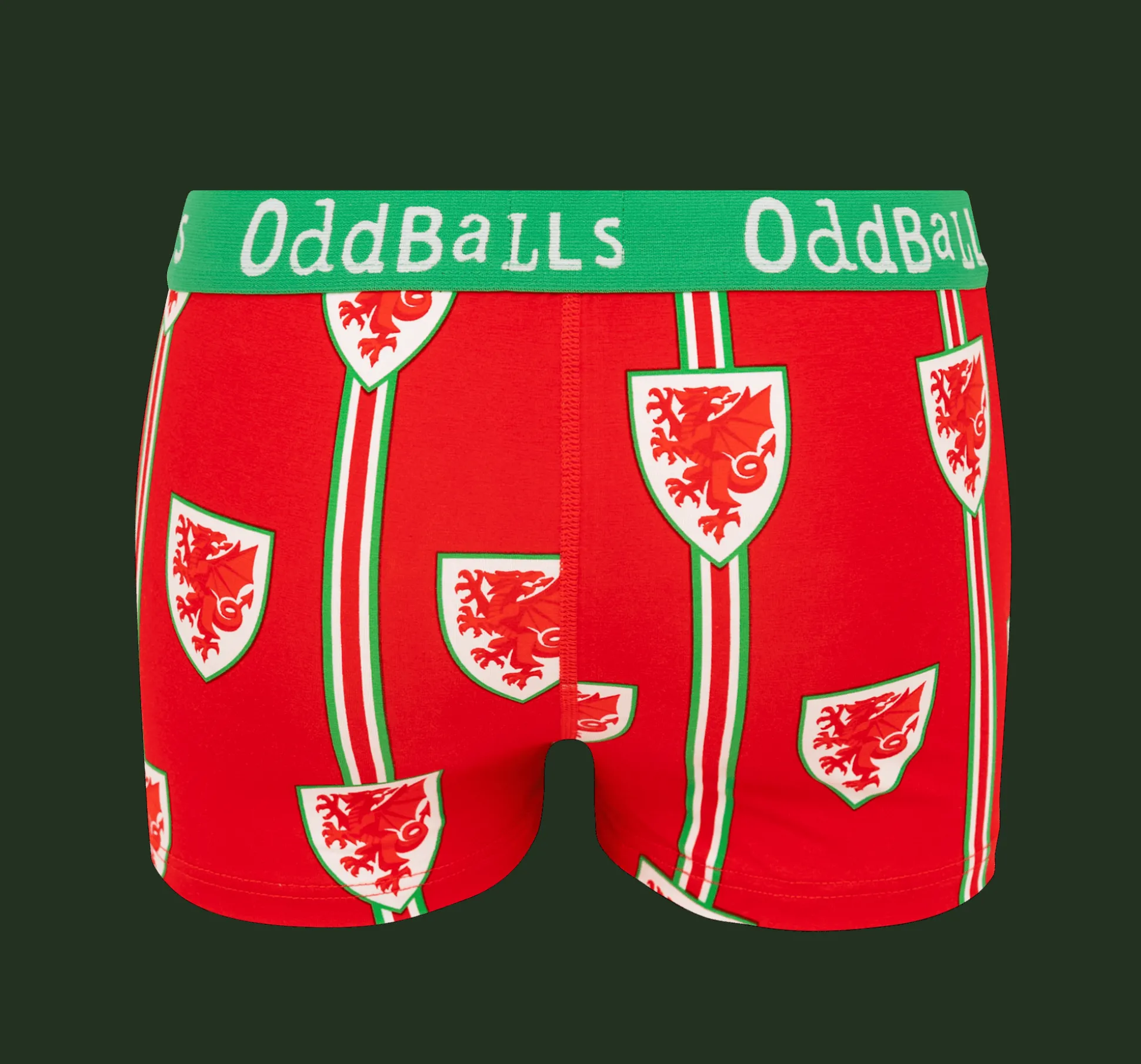 FA Wales Red & Green - Ladies Boxers