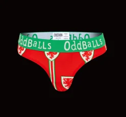 FA Wales Red & Green - Ladies Thong