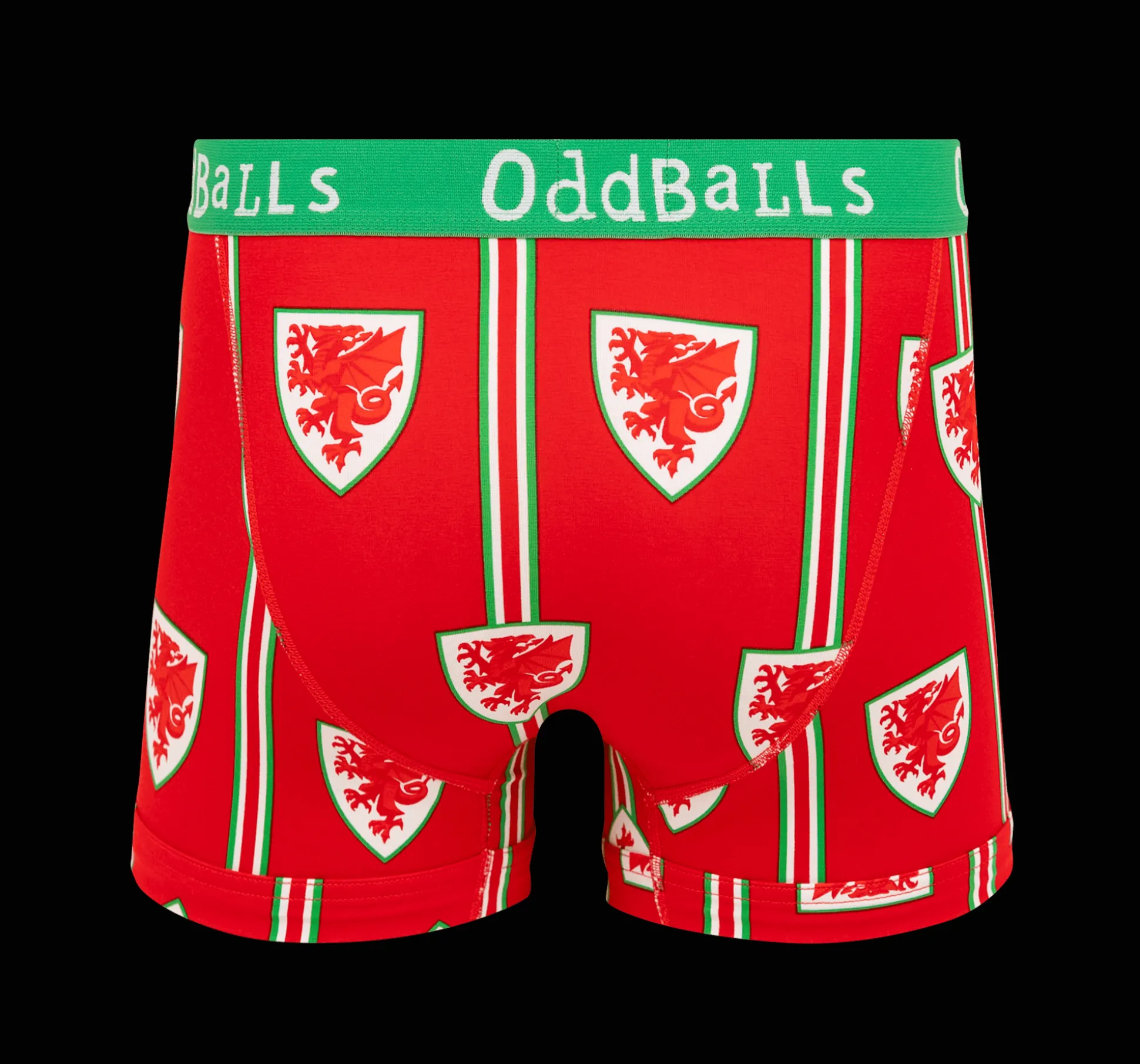 FA Wales Red & Green - Mens Boxer Shorts