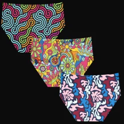 Funky Fresh Bundle - Ladies Seamless Full Briefs 3 Pack Bundle