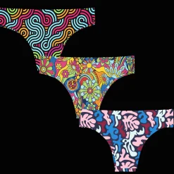 Funky Fresh Bundle - Ladies Seamless Brazilian Briefs 3 Pack Bundle