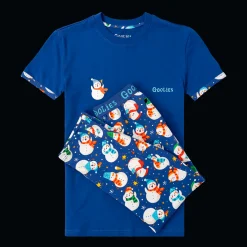 Goolies (Kids) Long Pyjamas - Snowman - Trousers & T-Shirt