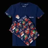 Goolies (Kids) Long Pyjamas - Santa - Trousers & T-Shirt