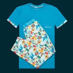 Goolies (Kids) Long Pyjamas - Lap Land - Long & T-Shirt