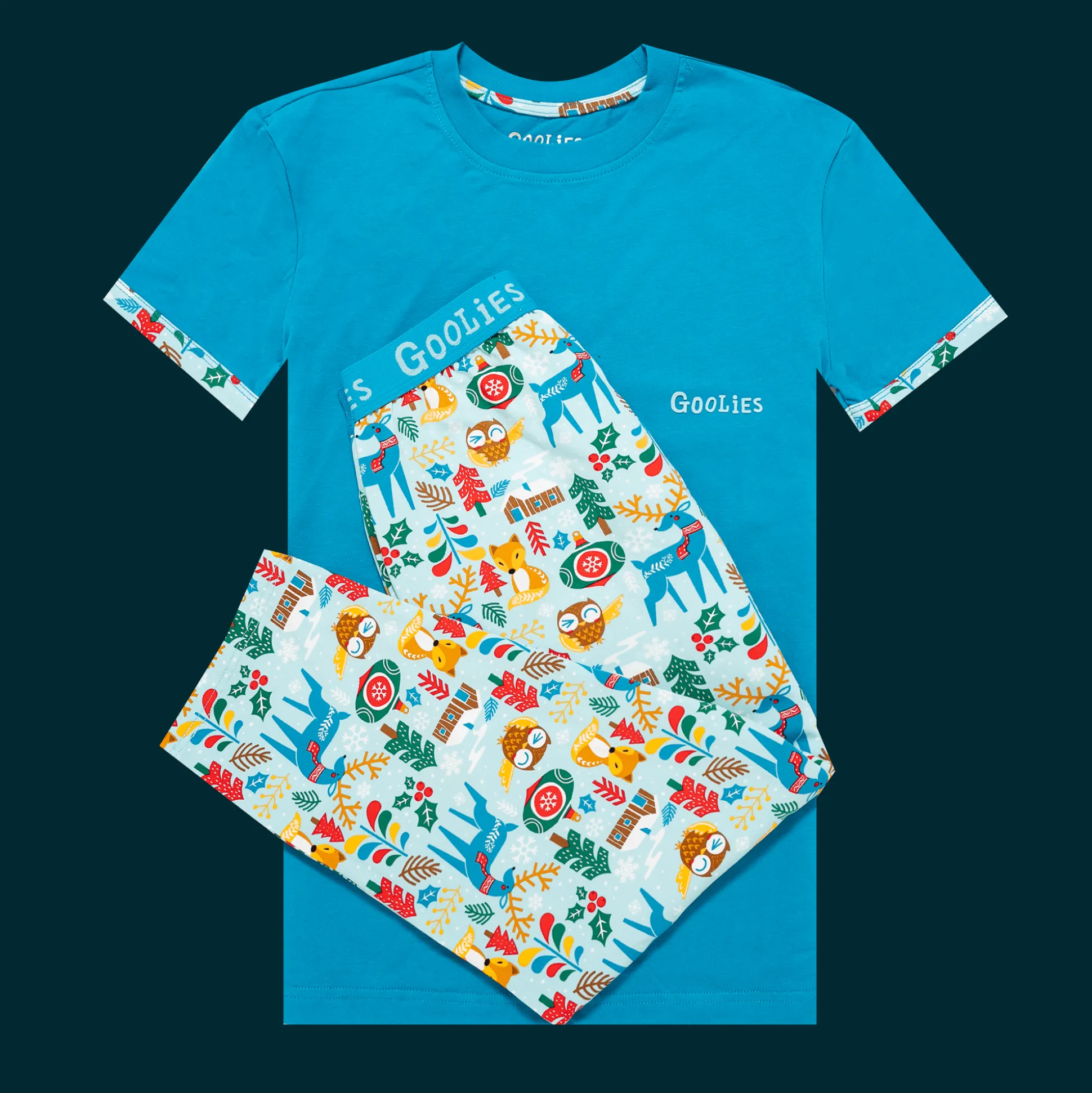 Goolies (Kids) Long Pyjamas - Lap Land - Long & T-Shirt