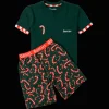Goolies (Kids) Short Pyjamas - Candy Canes - Shorts & T-Shirt
