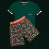 Goolies (Kids) Short Pyjamas - Candy Canes - Shorts & T-Shirt