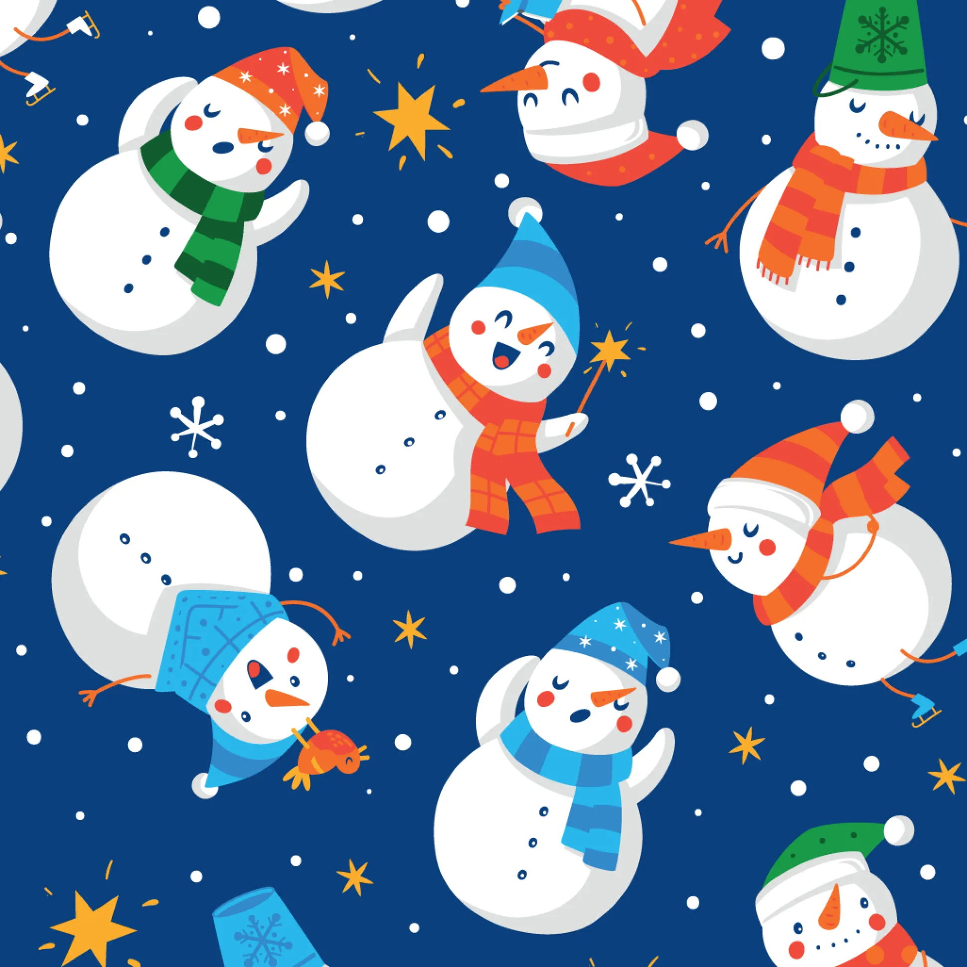 Goolies (Kids) Short Pyjamas - Snowman - Shorts & T-Shirt