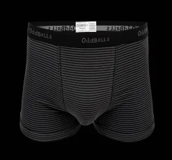 Grey & Black Stripes - Mens Boxer Shorts