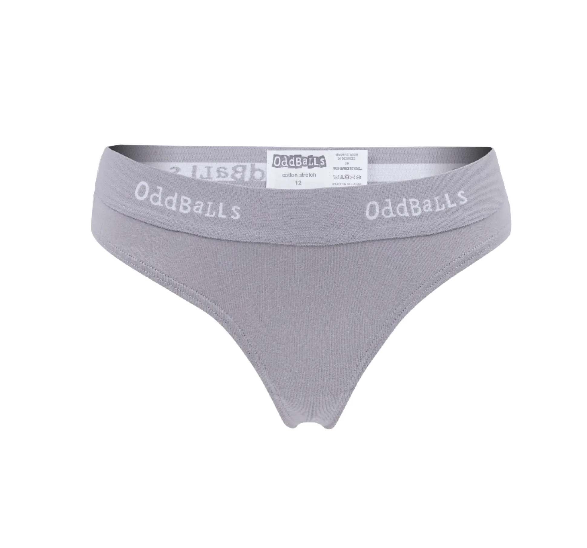 Grey & White - Ladies Thong