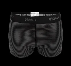 Grey Black Stripes - Ladies Boxers