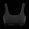 Grey Black Stripes - Ladies Bralette