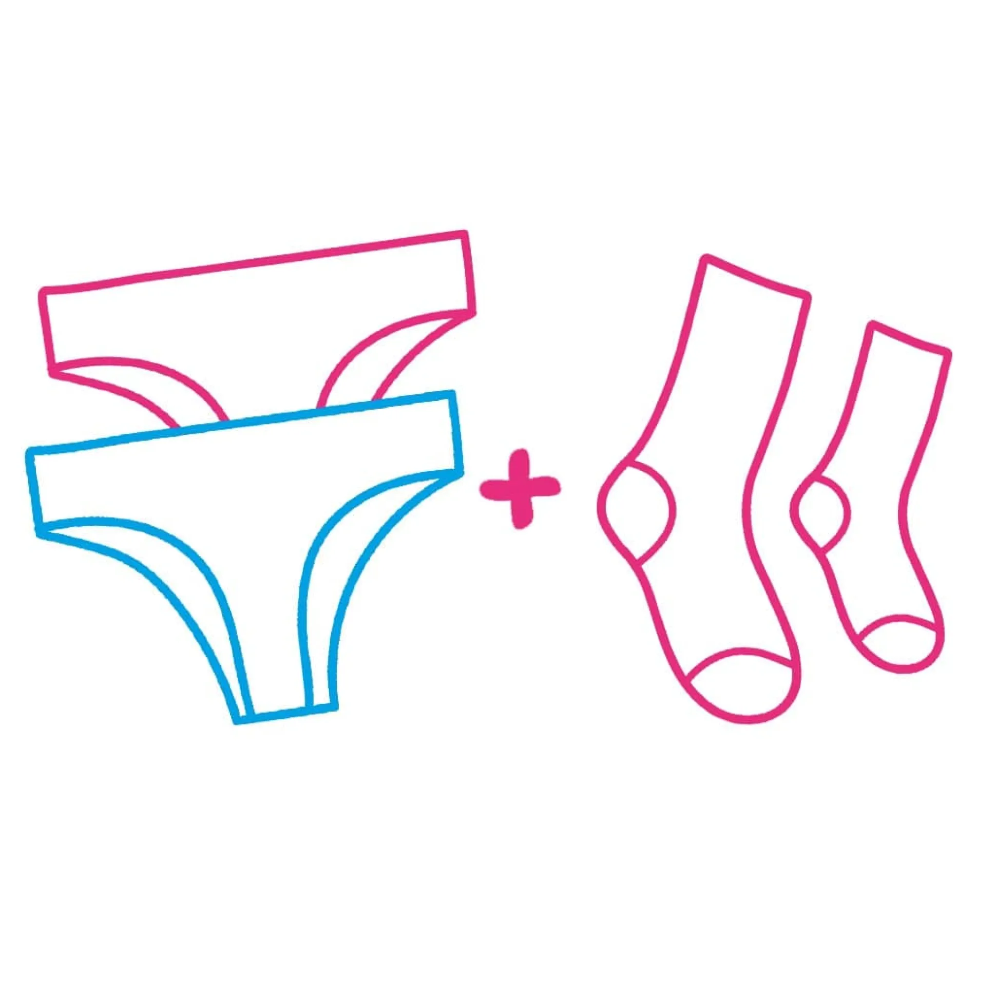 Ladies Full Seamless Underwear & Free Socks - Monthly Subscription