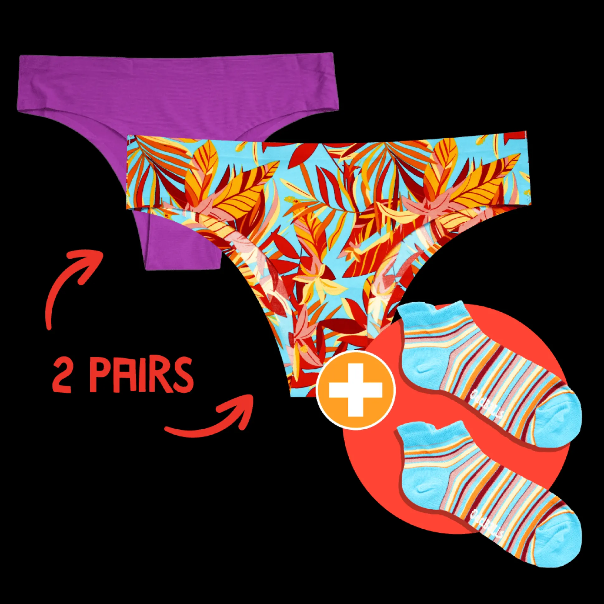 Ladies Seamless Underwear & Free Socks - Monthly Subscription