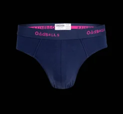 Navy & Magenta - Mens Briefs