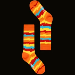 Orange Zig Zag - Socks