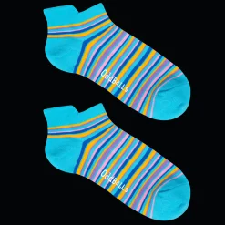 Pastel Stripes - Ankle Trainer Socks