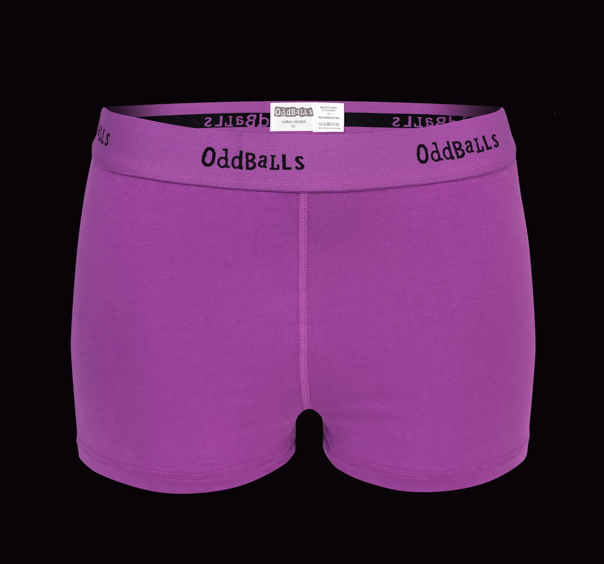 Purple & Black - Ladies Boxers