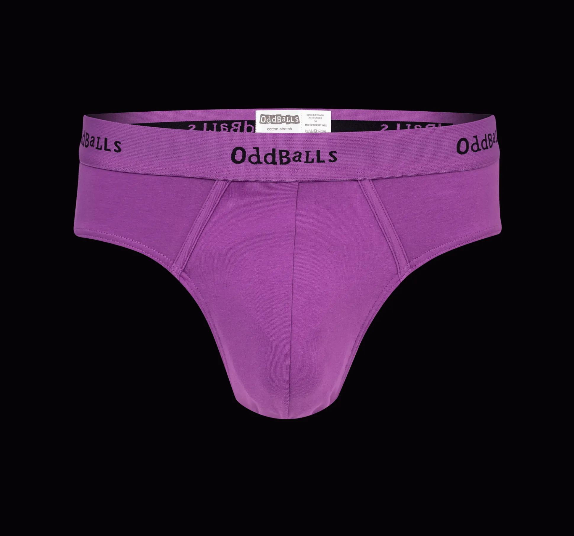 Purple & Black - Mens Briefs