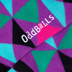 Purple Triangles - Ankle Trainer Socks