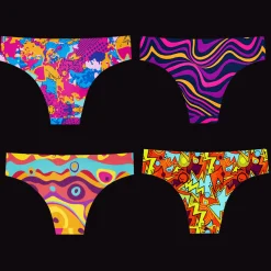 Retro Bundle - Ladies Seamless Brazilian Briefs 4 Pack Bundle