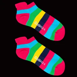 Rosy Stripes - Ankle Trainer Socks