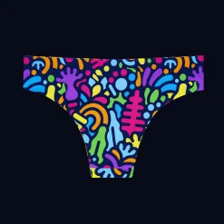 Vibrant Vibes Bundle - Ladies Seamless Brazilian Briefs 12 Pack Bundle