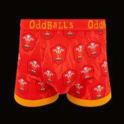 Welsh Rugby Union Flames - Mens Boxer Shorts