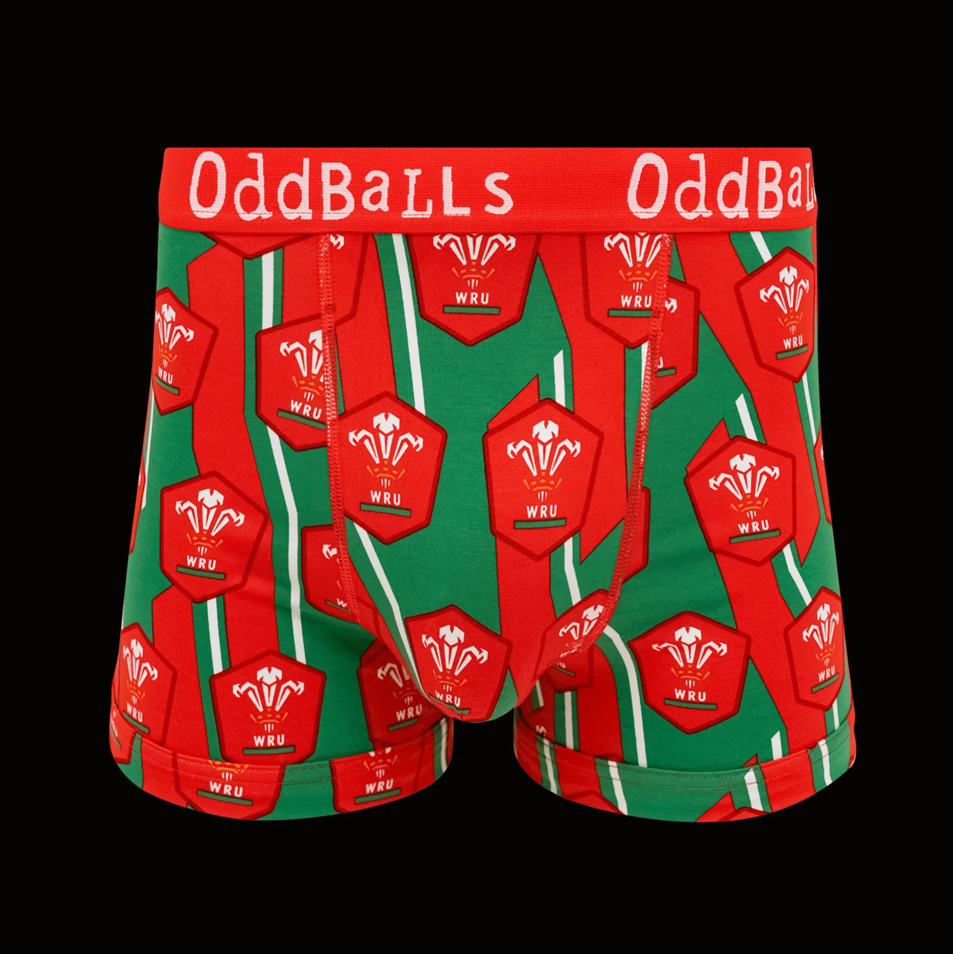 WRU Alternate - Green - Mens Boxer Shorts