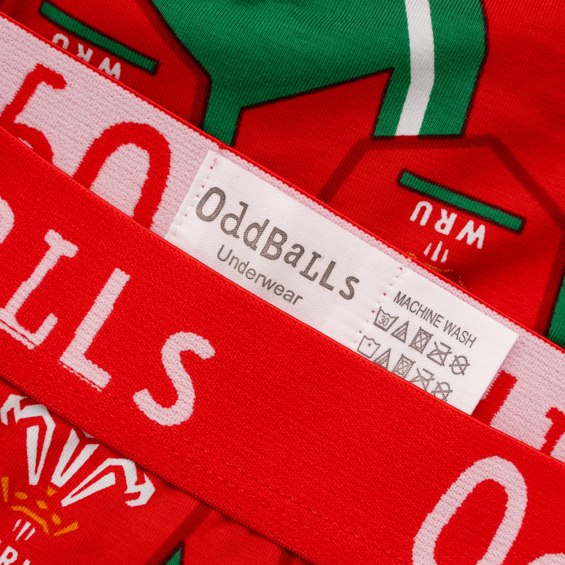 WRU Alternate - Green - Mens Boxer Shorts