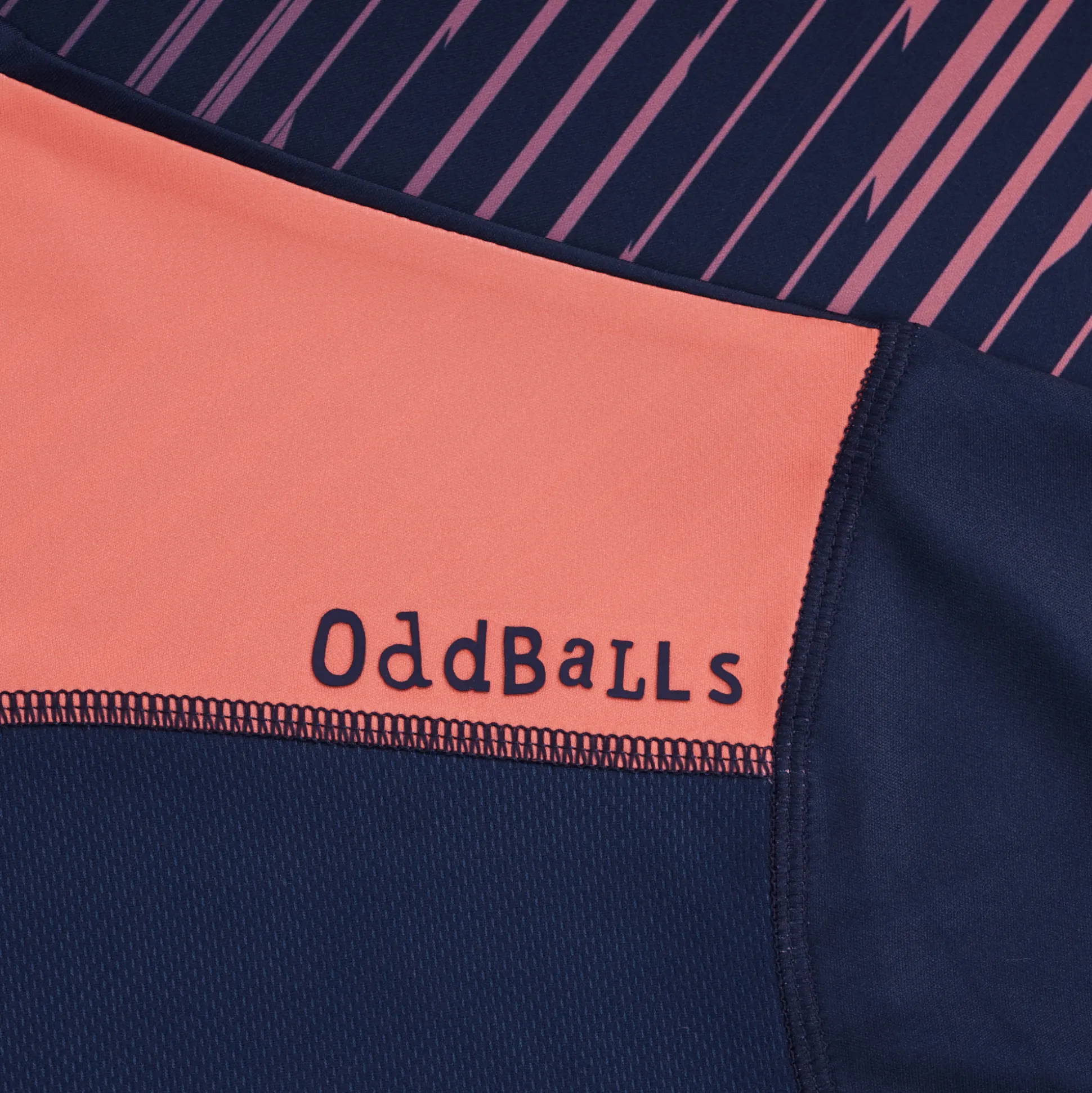 Zig Zag - Navy / Coral - Flex Fit - Mens Training T-Shirt